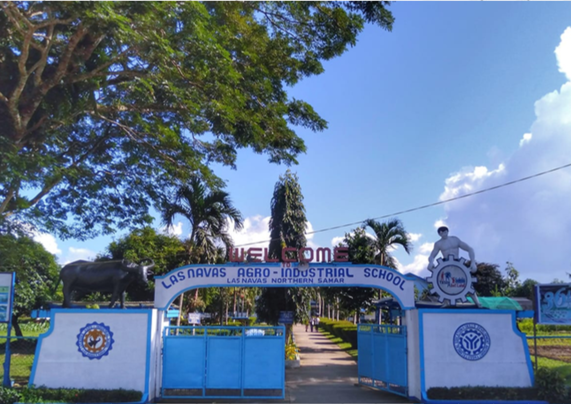 The front gate of TESDA-LNAIS.
